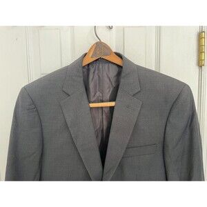 Size-Medium Alberto Cardinali Wool Blazer 38S Gray 2 Button Mens Sport Coat